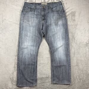 Wrangler Jeans Men’s 38x30 Gray Relax Straight Light Wash Denim 90s Casual